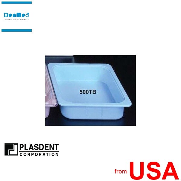 PLASDENT Operation Tub FLAME 9-3/8in x 11-1/2in x 2-5/8in with 3/4in 424230