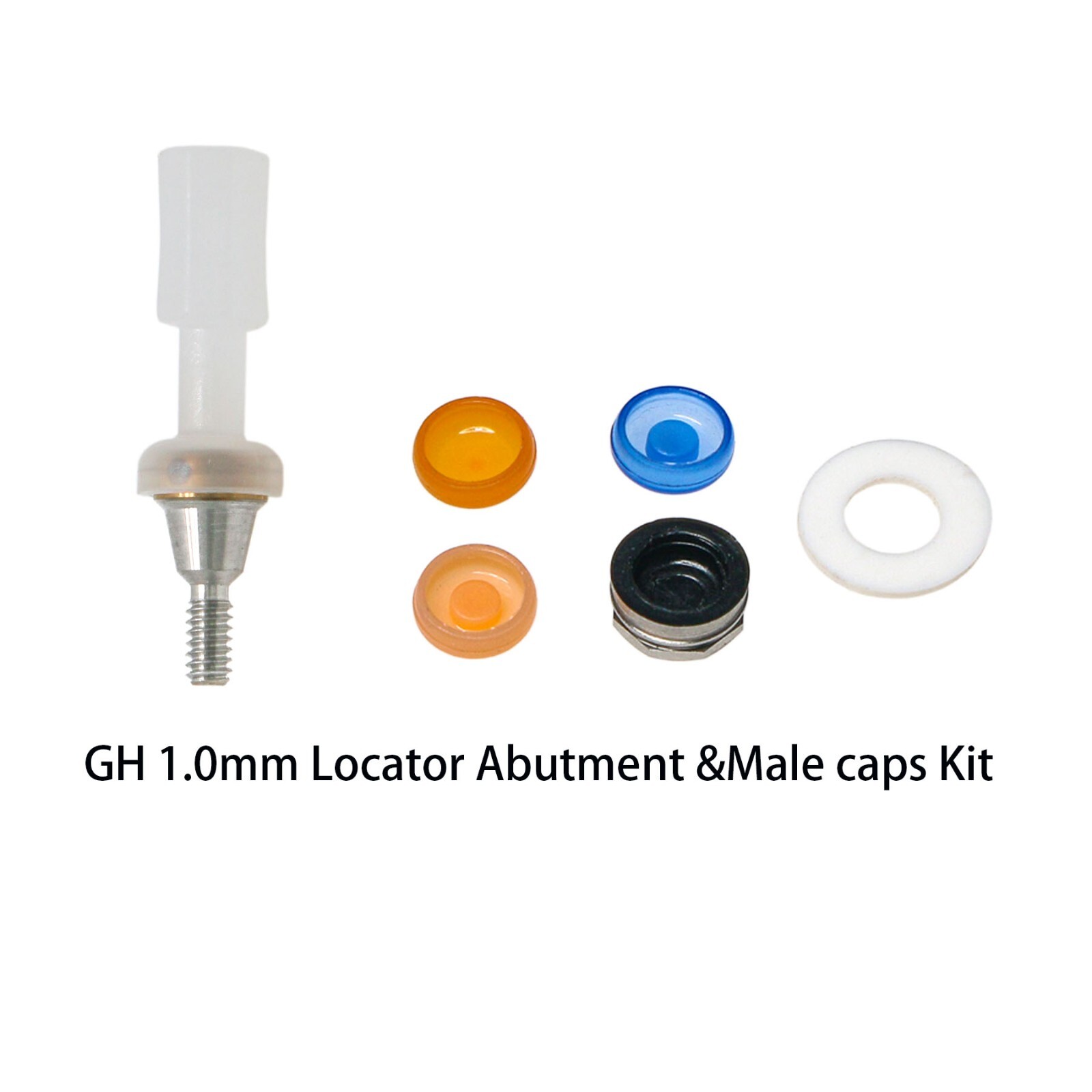 US Nobel Active NP/RP Locator Attachment Abutment Male Cap Inserts for 1-5.0mm