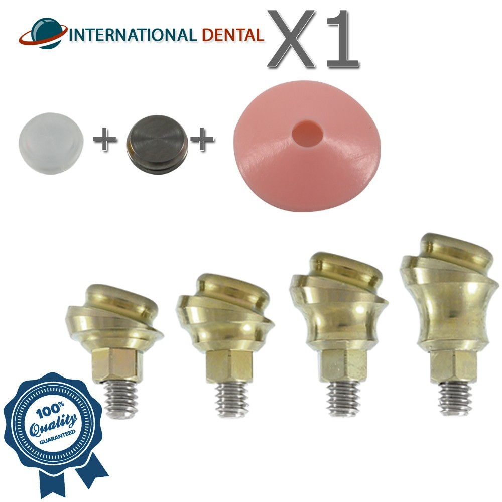 Dental Angulated Lokator Attachment 18° Standard Set Dentistry Int Hex 2.42mm