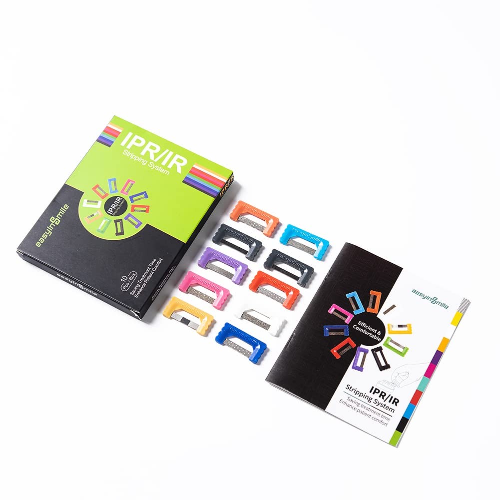 SNAWOP Dental Polishing Strips 2 Packs Orthodontic IPR Plus Strip System Kit