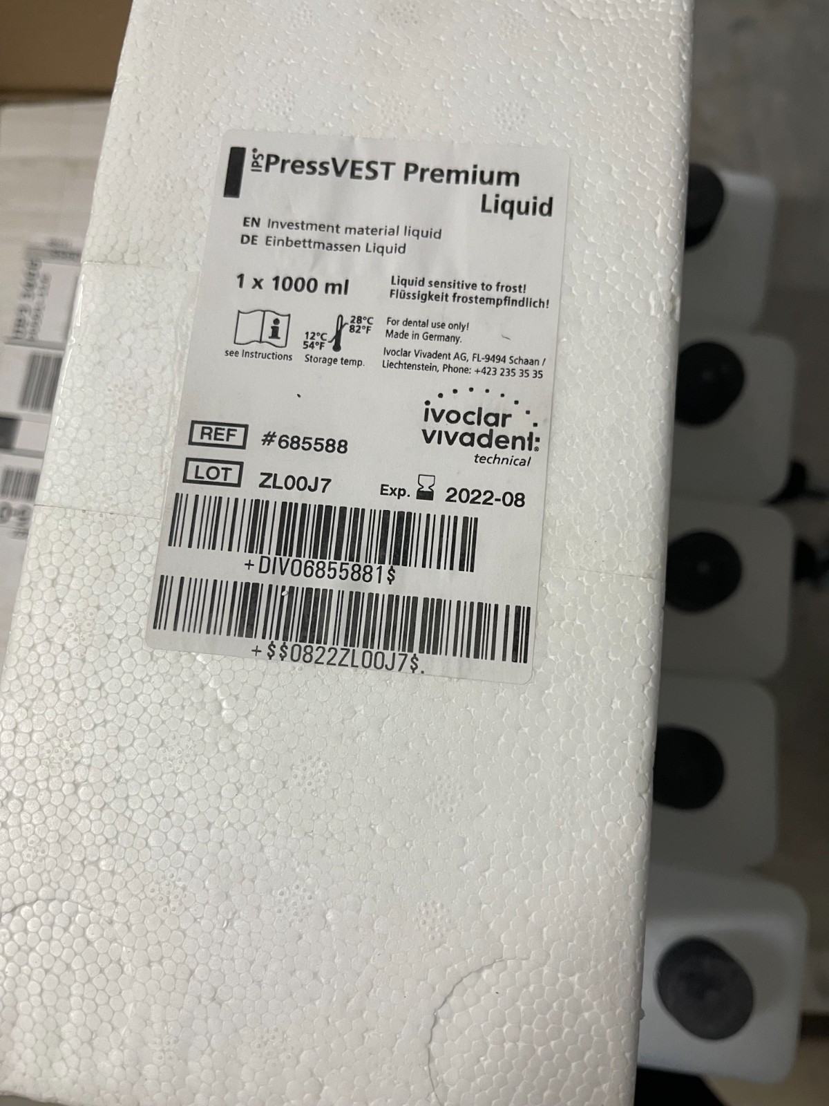 Ivoclar IPS – Pressvest Premium Liquid 1L – 4x bottles