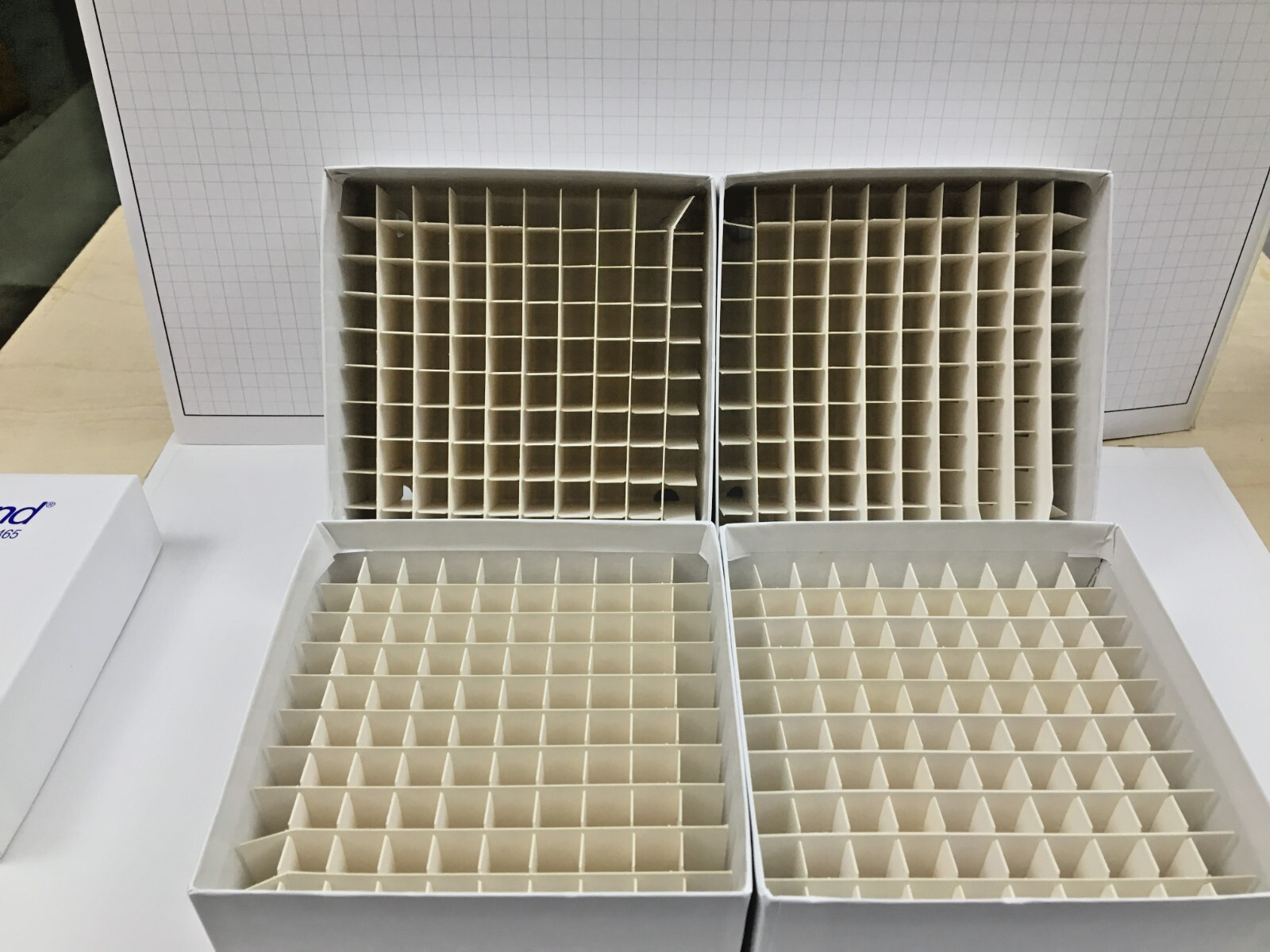 Fisher Scientific 03-395-465 Cryo Freezer Box 5x5x2 w/ 100 Cell Divider – 10 ea.