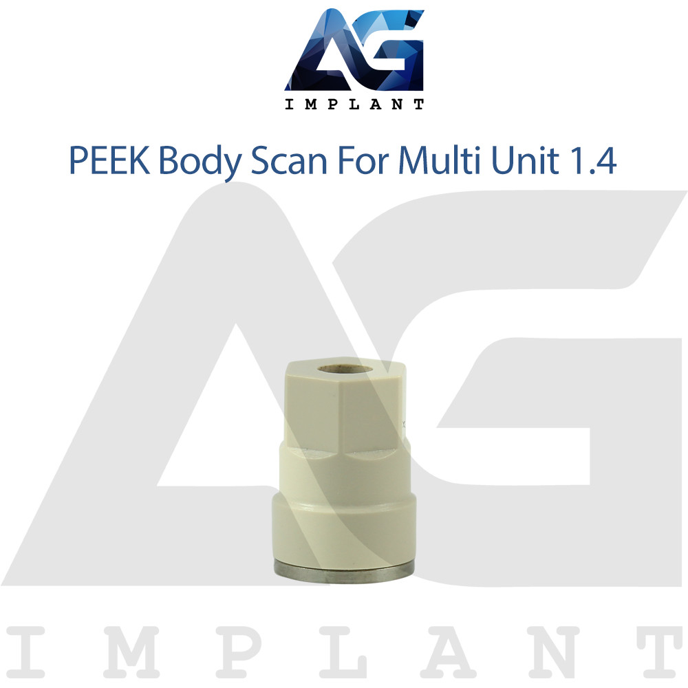 5 PEEK Body Scan For Multi Unit System Abutments 1.4 – Hexagon 2.42 With Screw