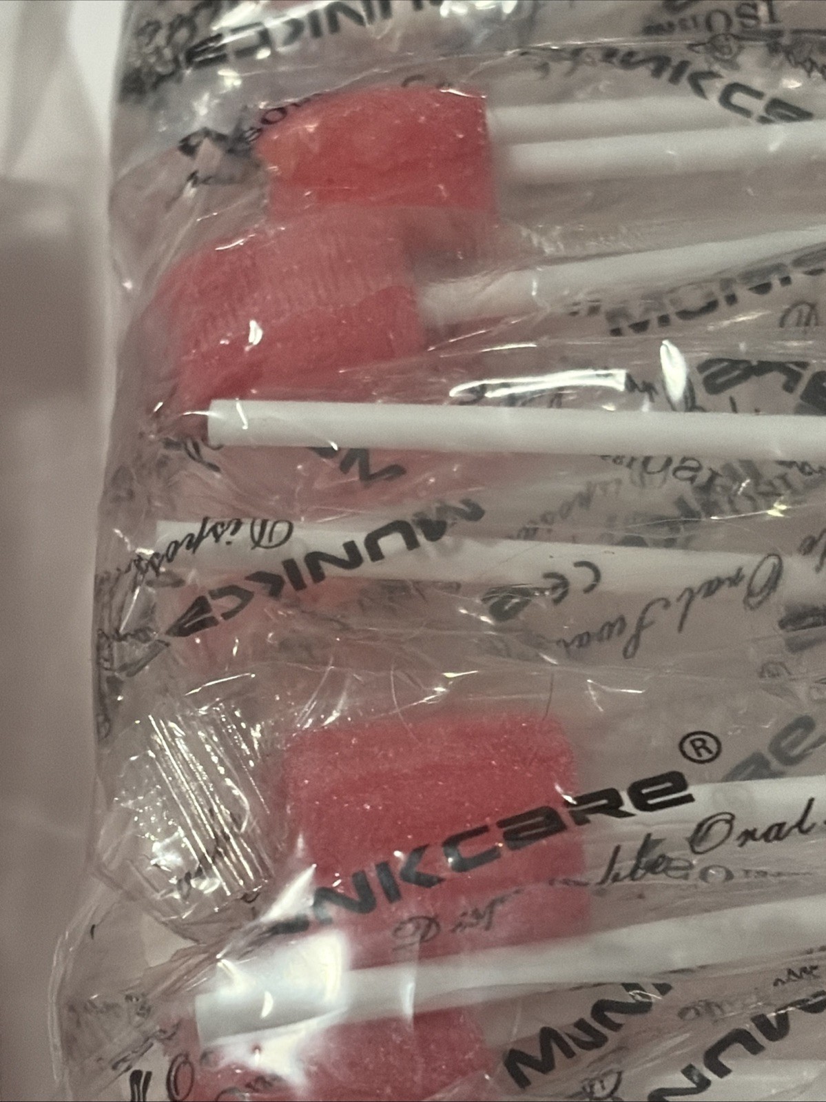 ZIZNBA Disposable Oral Swabs – 50 pcs. Yellow individually Wrapped + 39 Red Munk