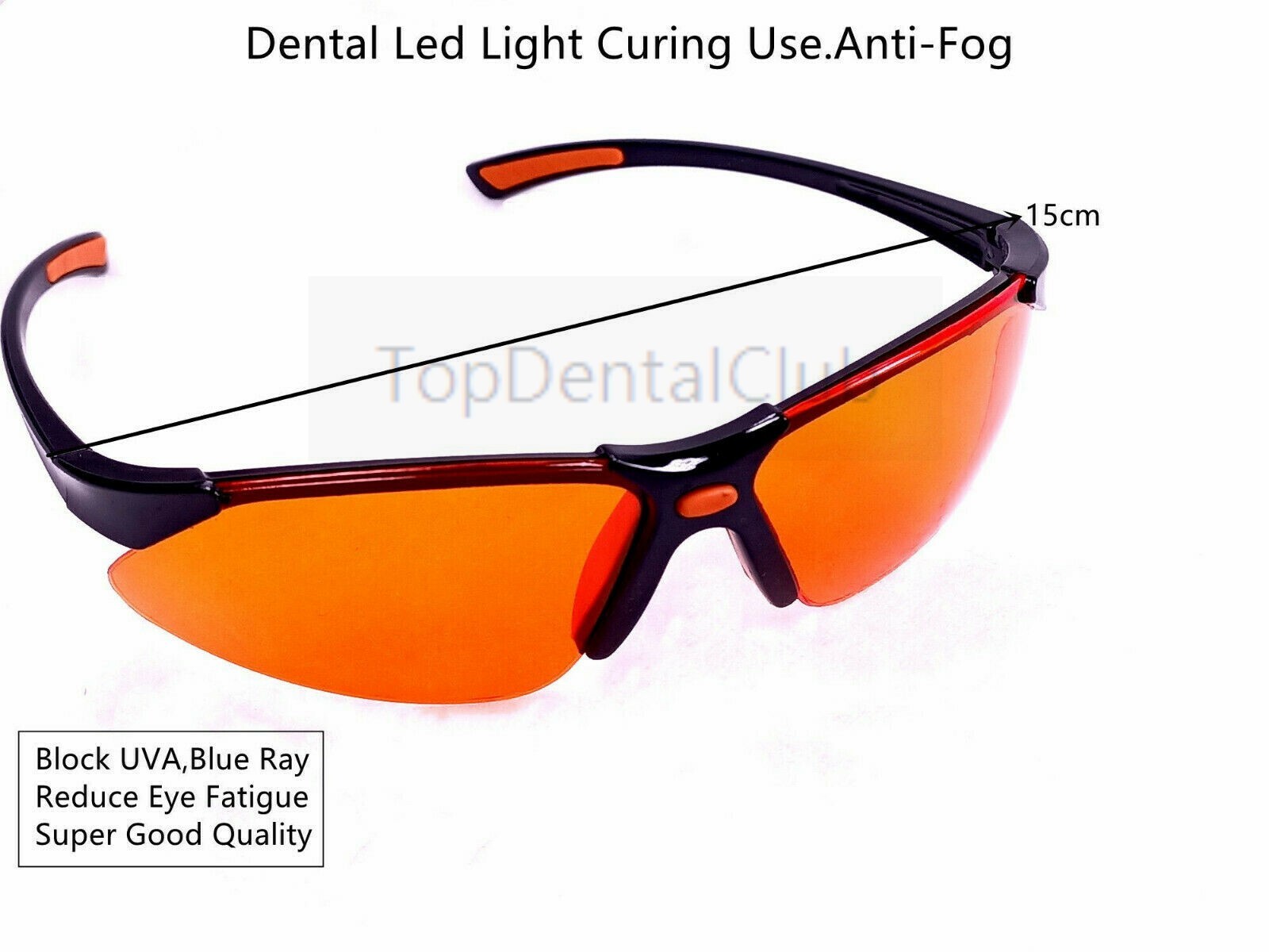 Dental Orange Goggles Block LED UV Blue Lights Curing Glasses Protect Eyes