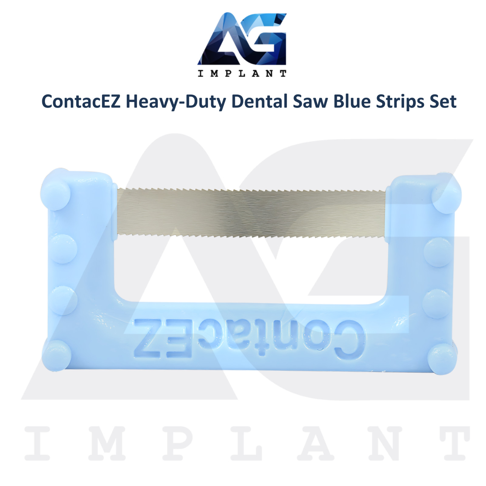 ContacEZ Heavy Duty Dental Saw Blue Strips Restorative System 8pcs Single-handed