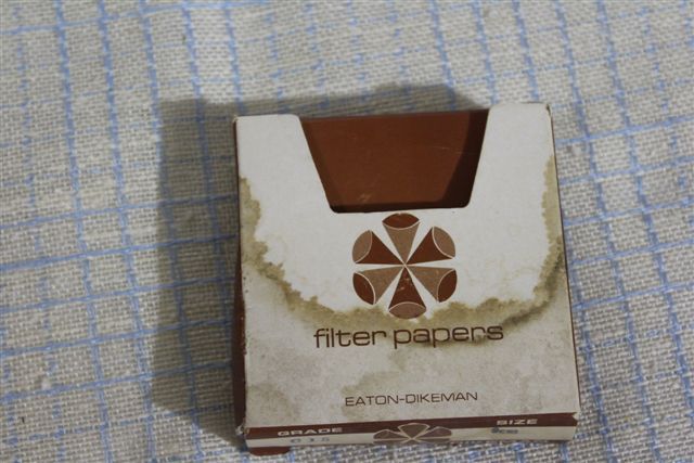 Vintage Eaton Dikeman Grade 615 Size 9cm Filter Paper in Box