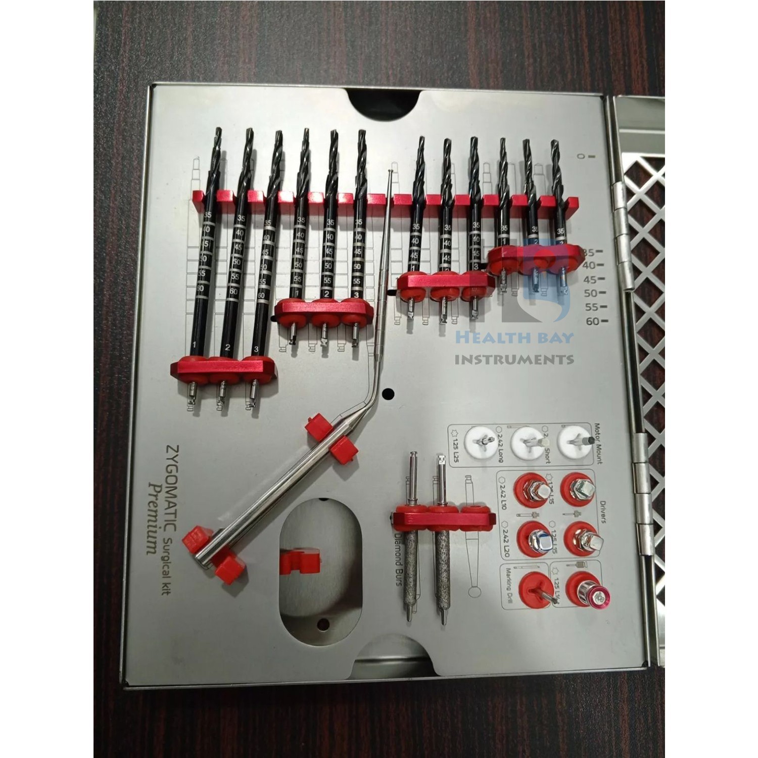 Zygomatic Surgical Kit Premium Implant Drill & Driver Set Dental