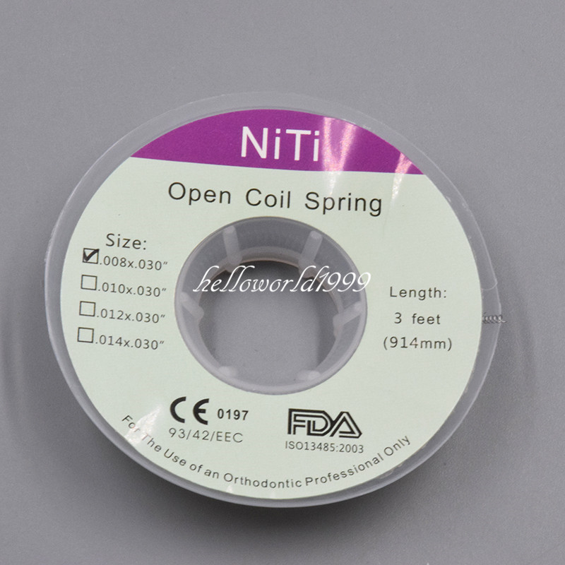 1 Roll Dental Ortho Niti Open Coil Spring 3 Feet Dia.008/010/012/014 inch 914 mm