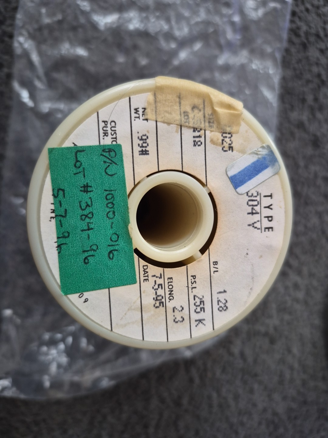 Fort Wayne Metals 304V Stainless Steel Wire.0025