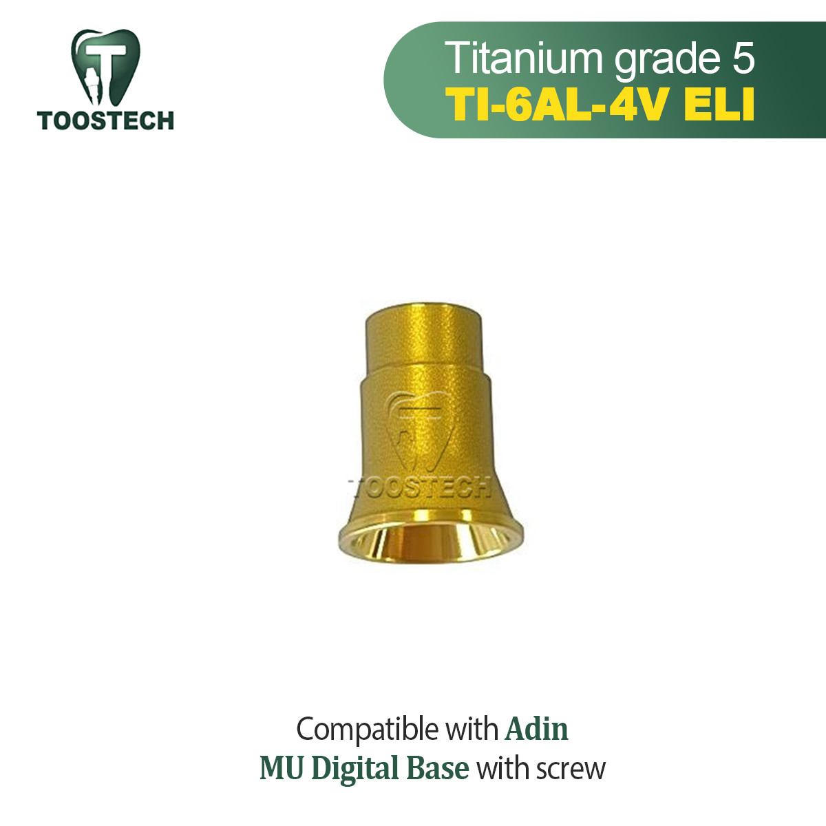 1/6/10/20/50pcs Multi unit Titanium Digital base DESS shape fits to Adin D4.8mm