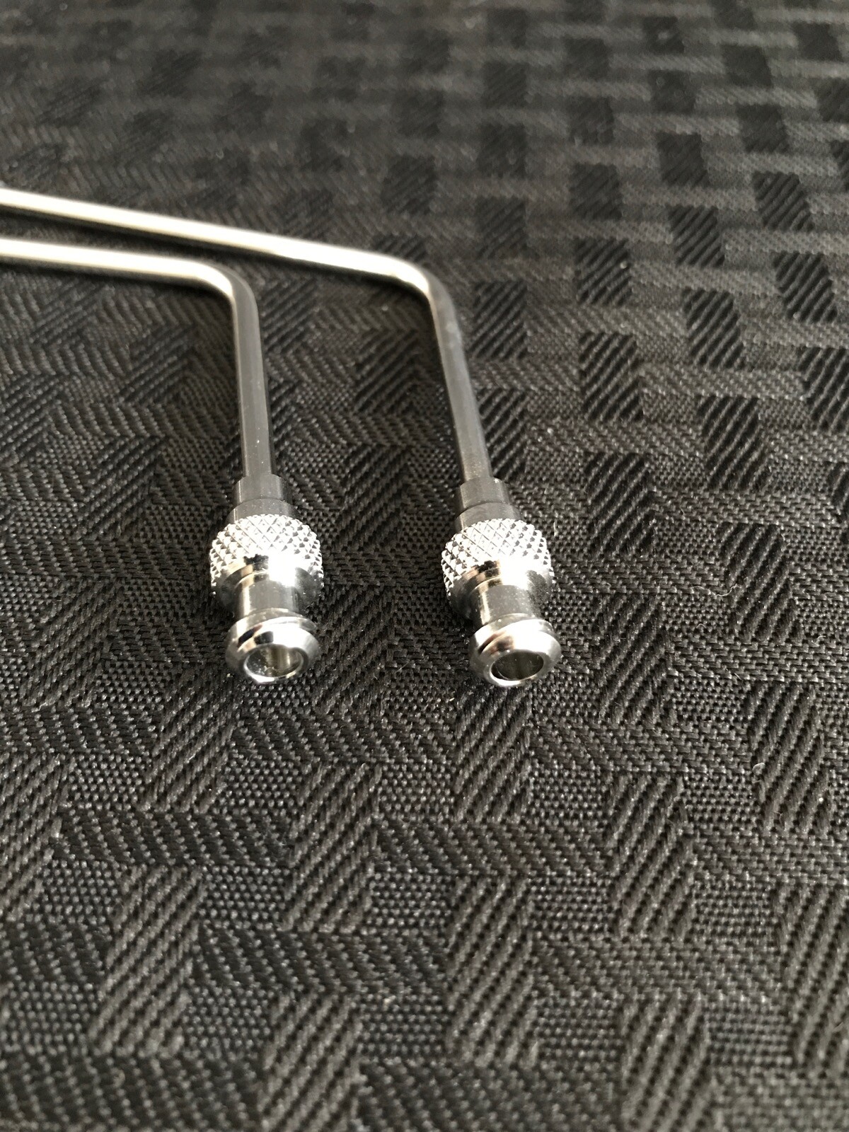 (2) DISSOLUTION Stainless Steel Bent Sampling Cannula w/ Luer Adapter 1/8” 120mm