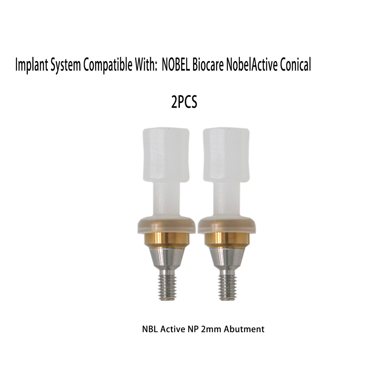 Dental Locator Attachment Abutments for Nobel NBL Active NP/RP AH=1/2/3/4/5.0mm