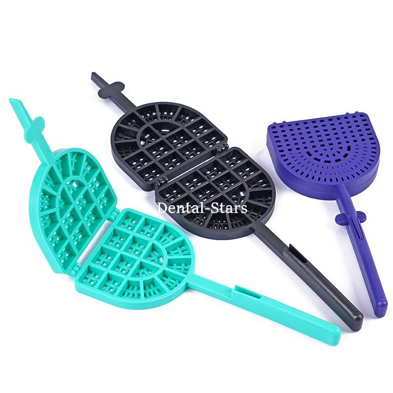 Dental Tooth Veneers Denture Washing Sieve Racket Porcelain Teeth Cleaning Tray