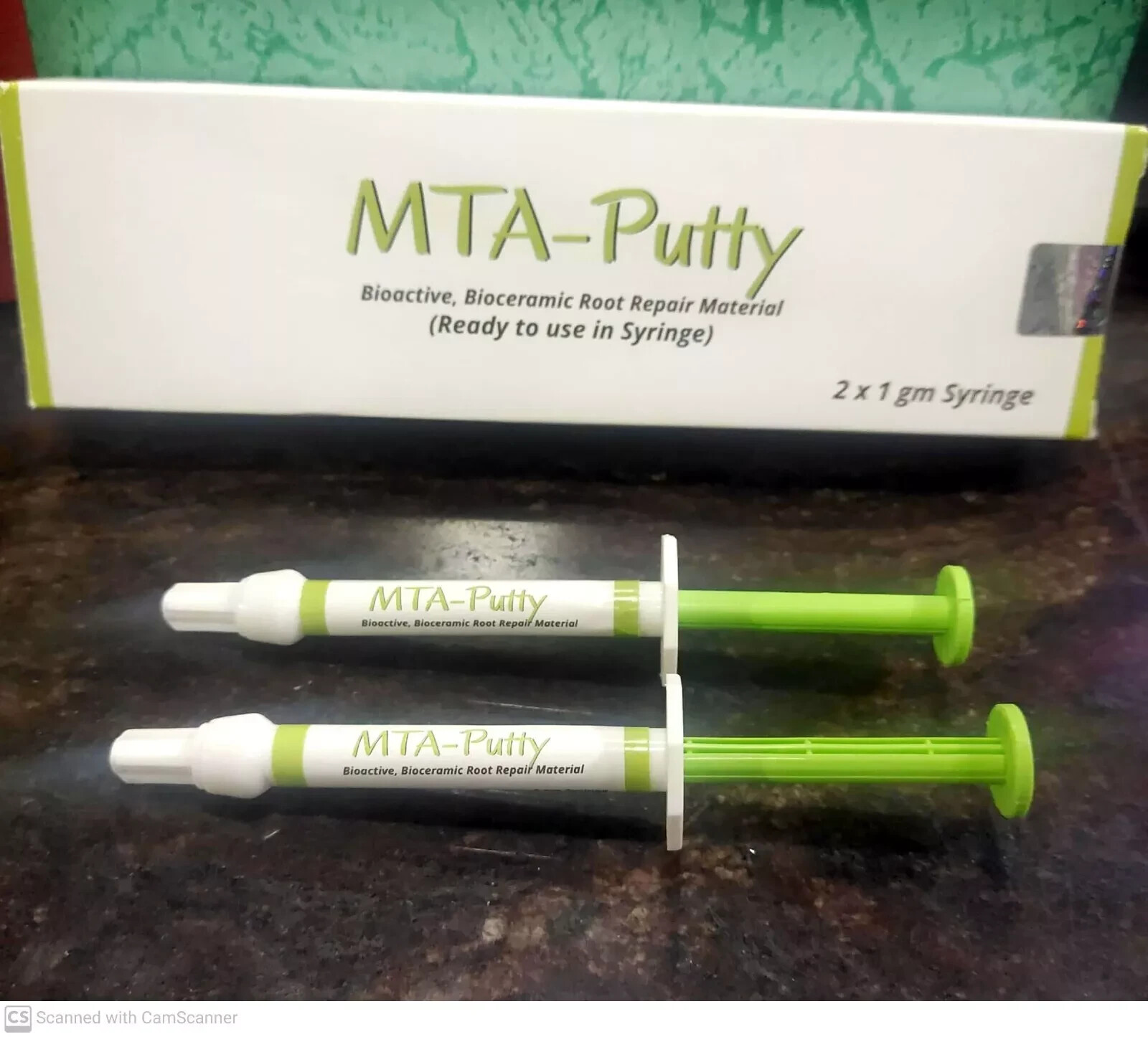 3 x Dental MTA PUTTY Bioactive , Bioceramic Root Repair Material 2 x 1g Syr Pack