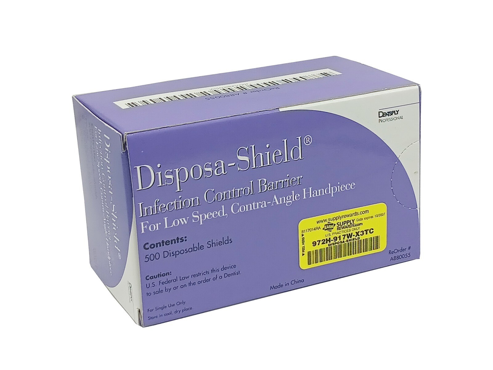Dentsply Disposa-Shield Low Speed, Contra-Angle Handpiece Sleeves 500/Pk