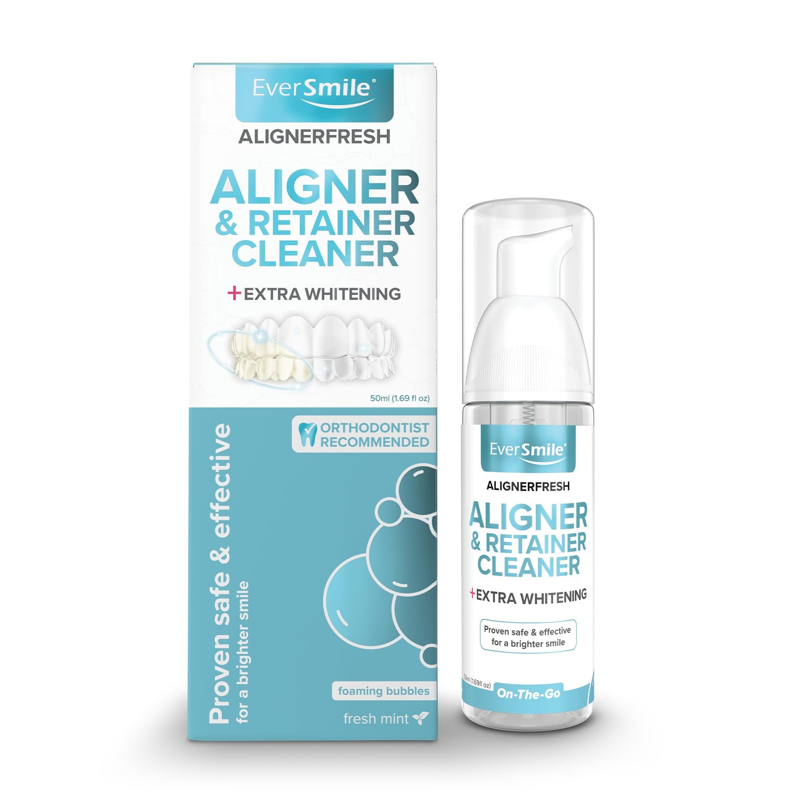 EverSmile AlignerFresh Extra Whitening 50ml (Pack of 1), Mint