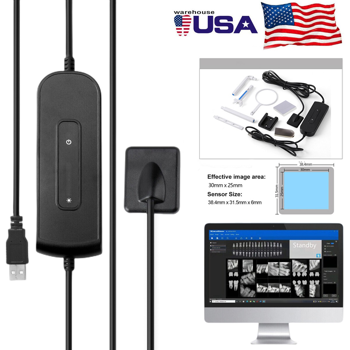 Sensor r2 Dental Intraoral Digital Sensor Size R2