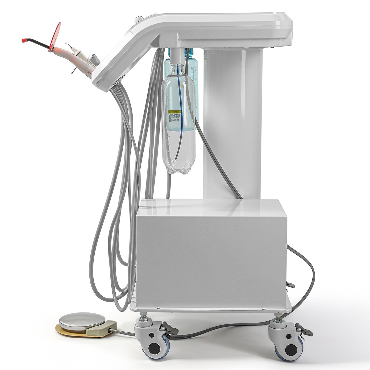Unidad Dental Portátil 4 Orificios con Compresor y Sistema de Succión 3 Vías