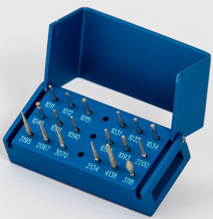 Microdont USA MU- 10.803.001A Multiuse Collection Kit with 18 Burs & Bur-Block