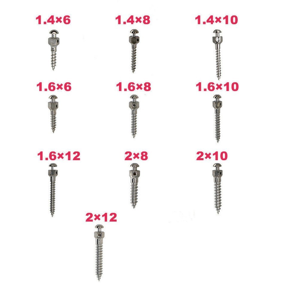 15 Sizes Dental Orthodontic Screws Micro Implants Mini Screw Self-Drilling New