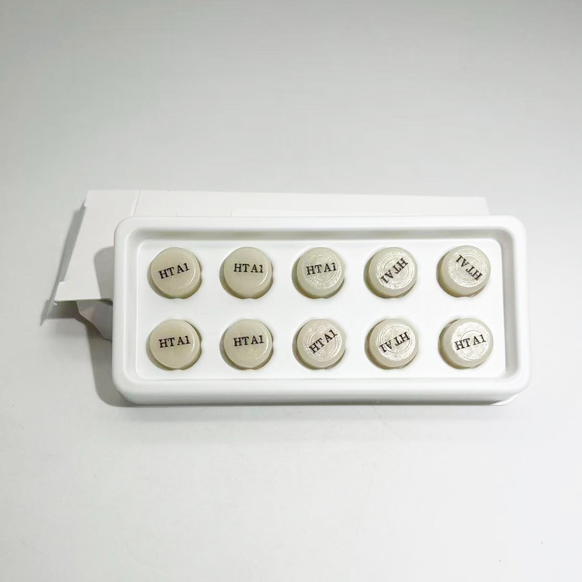 10Pcs/Box Dental Lab Emax Press Ingots Glass Ceramics Block Material HT/LT