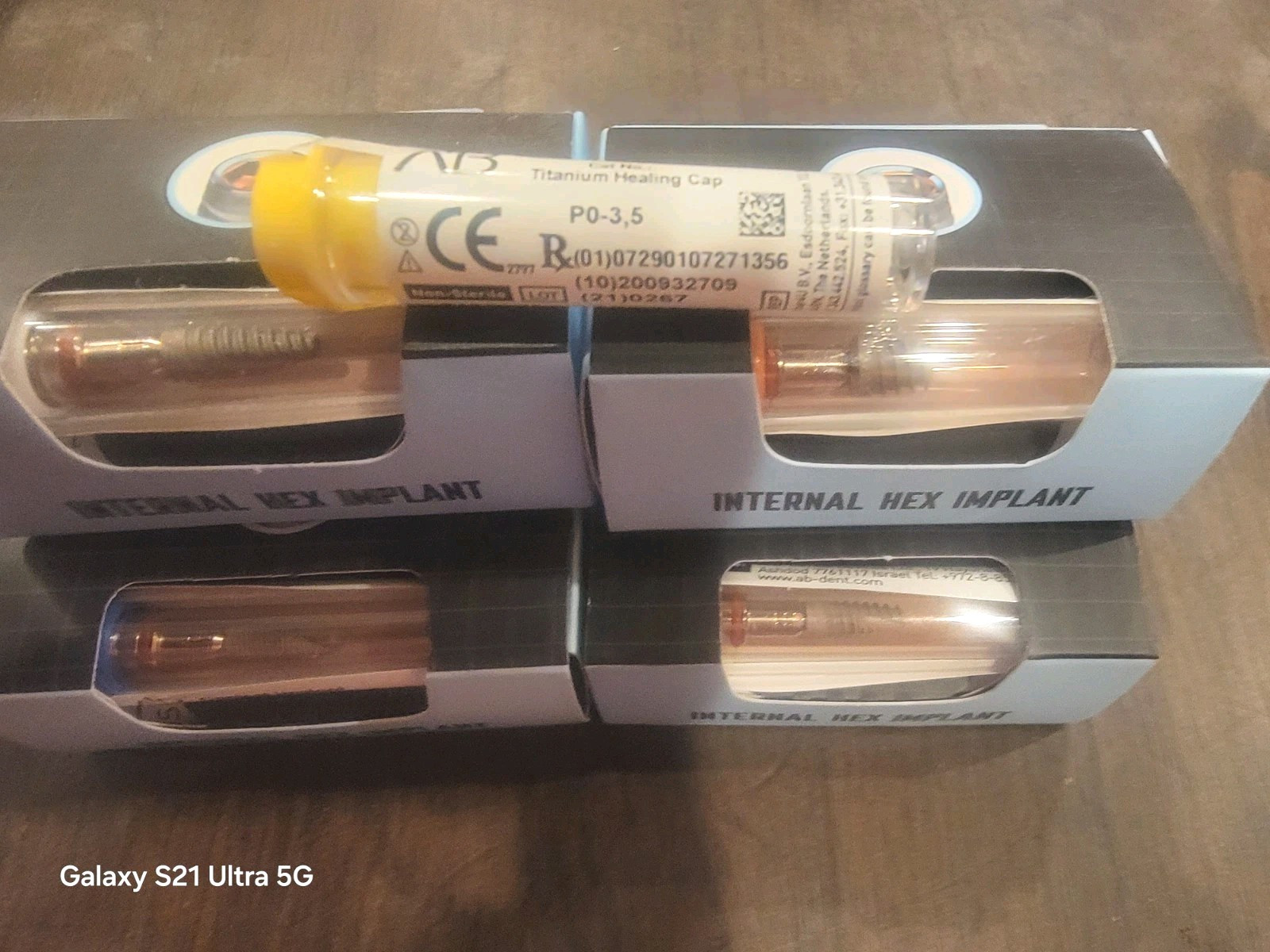MIS A’B Implant [5 pieces ] Size 3.75, 4.2,5, 6 StandardConical Internal Hex Cap