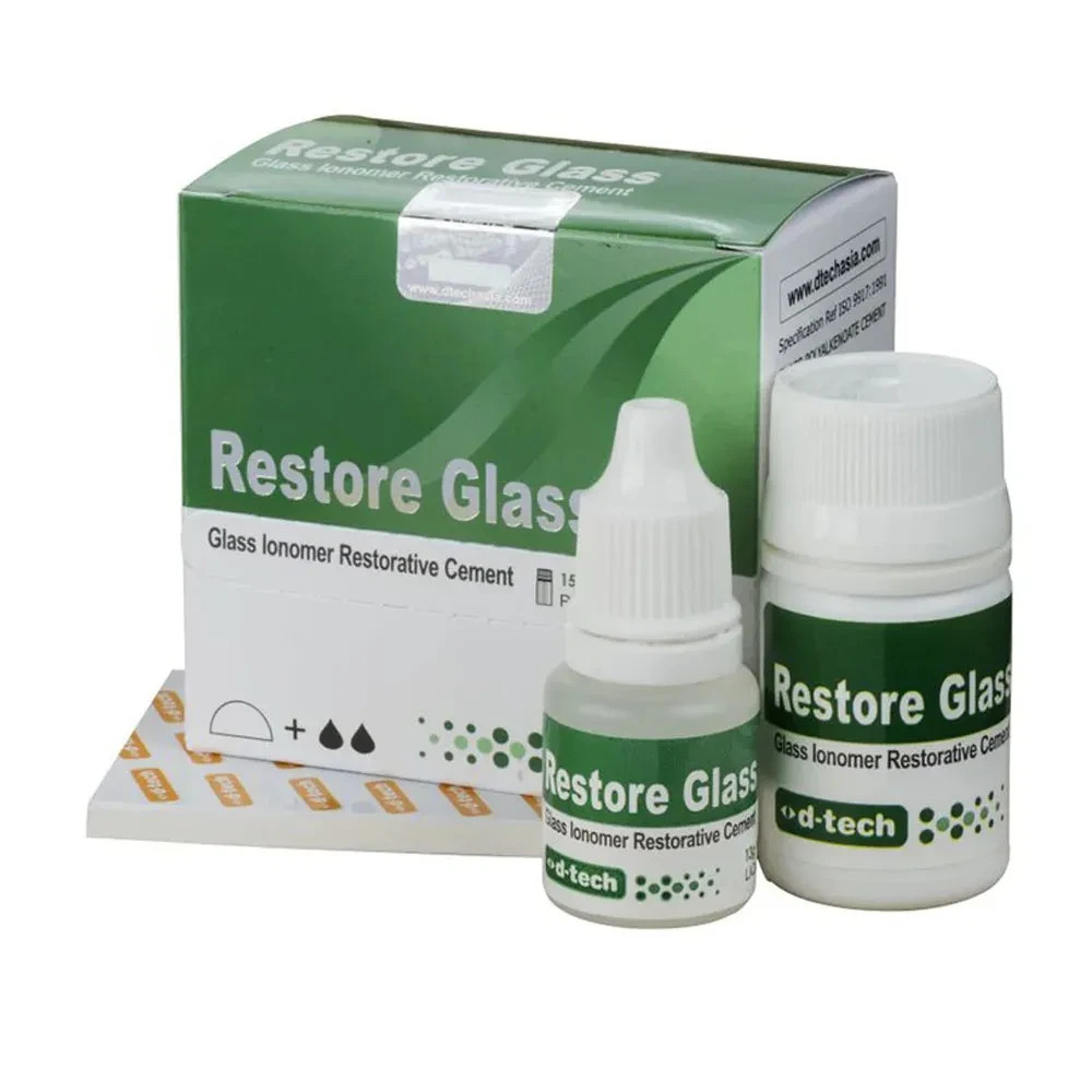 D Tech Dental RESTORE GLASS Superior GIC Type 2 Restorative Cement (Pack of 4 )
