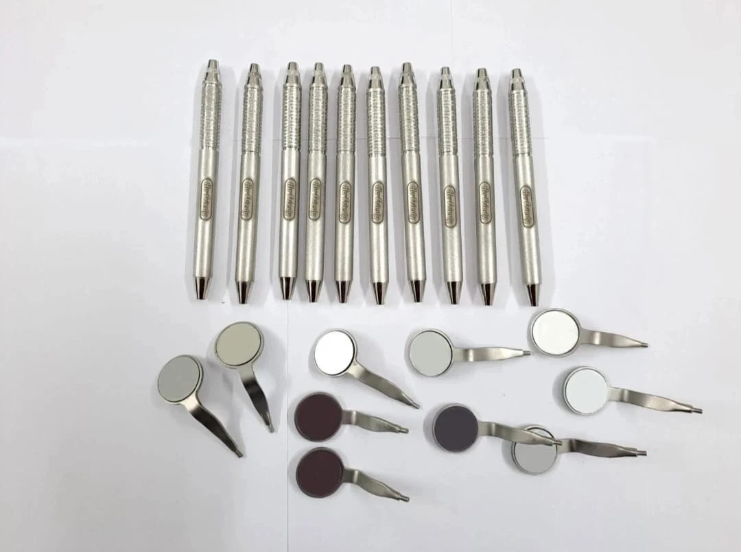 Hu-Friedy 10 Pcs Mirror and 5 Pcs Molt 9 Elevator and 5 Pcs Aesculap Mayo Hegar