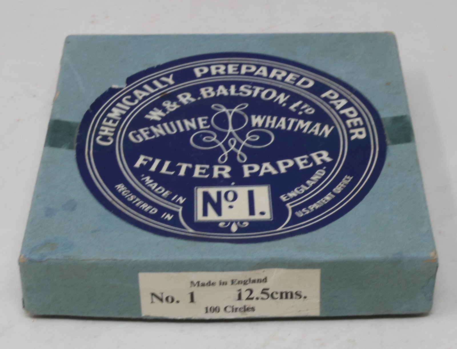Vintage W. & R. Balston Genuine No. 1 Filter Paper Lab Supplies Genuine Whatman
