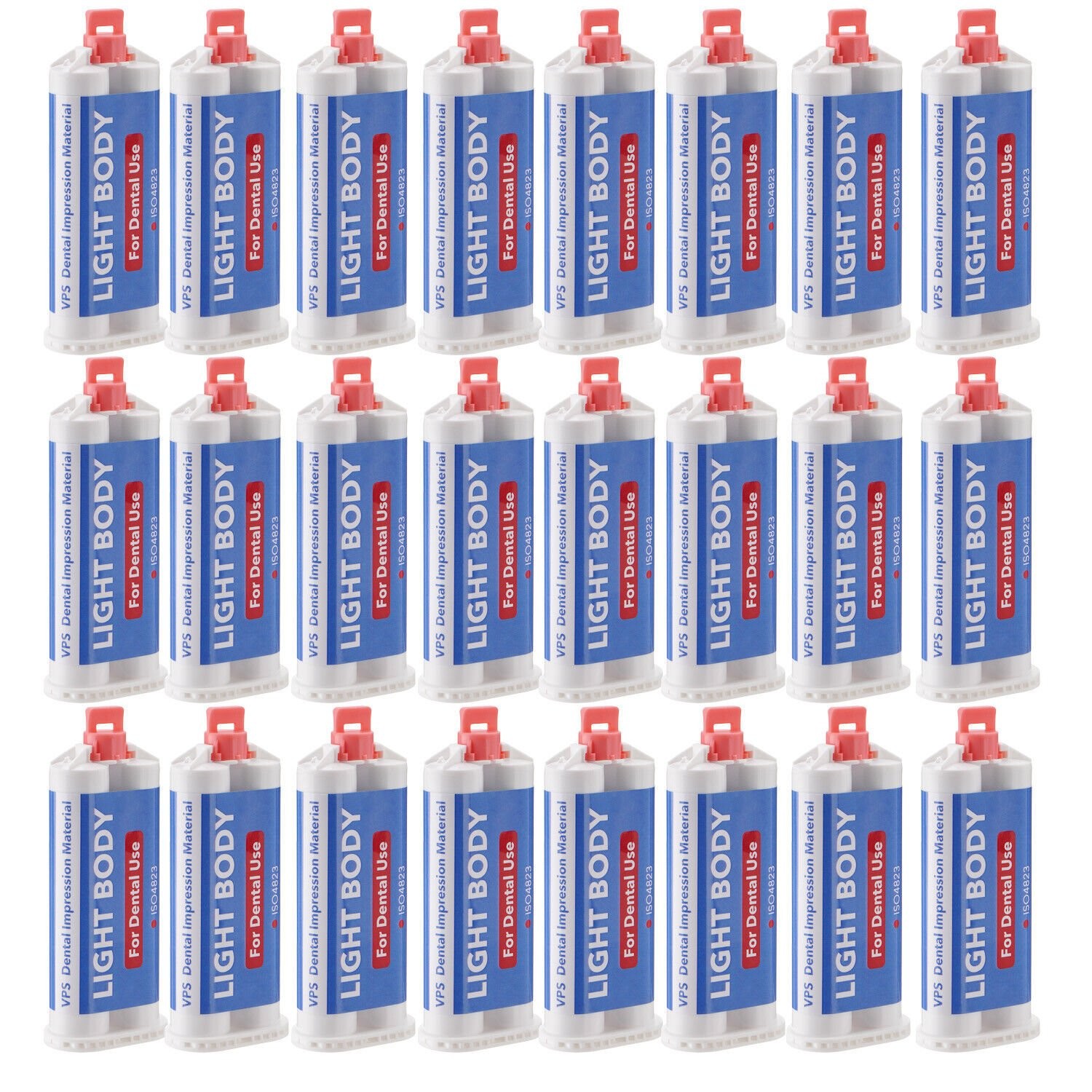 24Pc Dental Heavy Body Fast Rapid Set Impression Material 50mL Cartridge VPS PVS