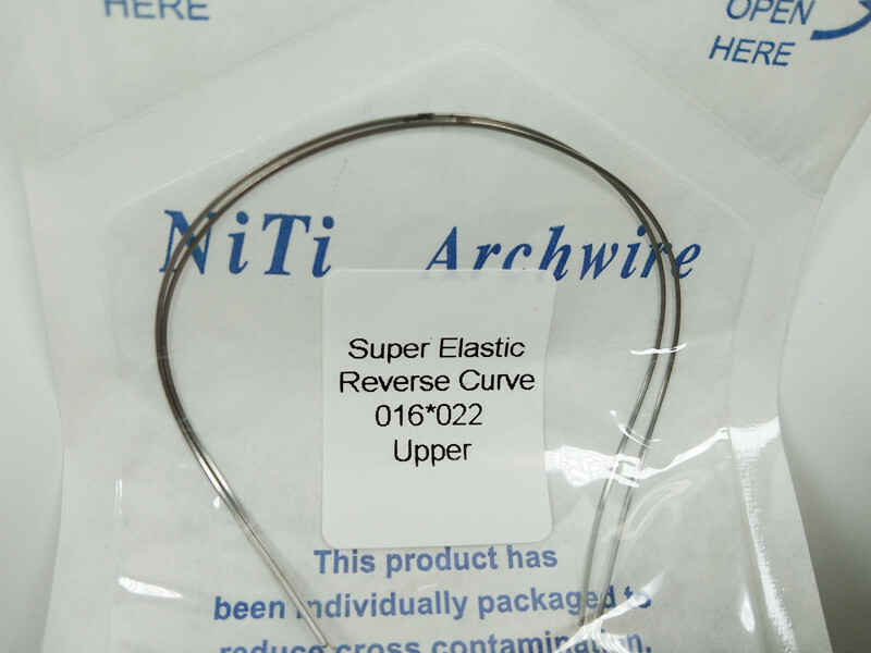 Dental NITI Rectangular Reverse Curve Rectangular Arch Wires Super Elastic Wire