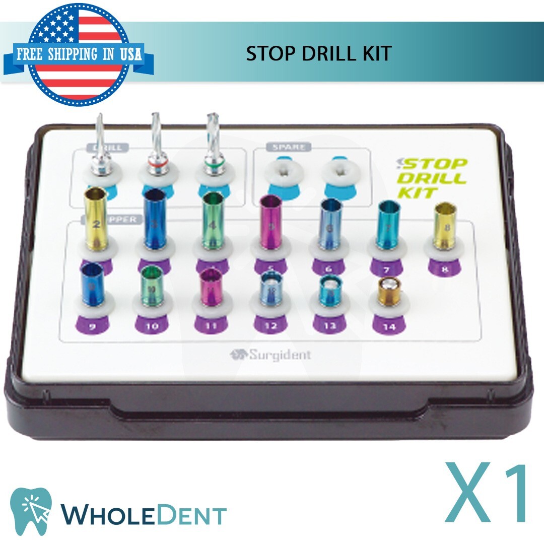 Surgident Cylinder Drills Stopper Kit Dental Dentistry Tool Instrument