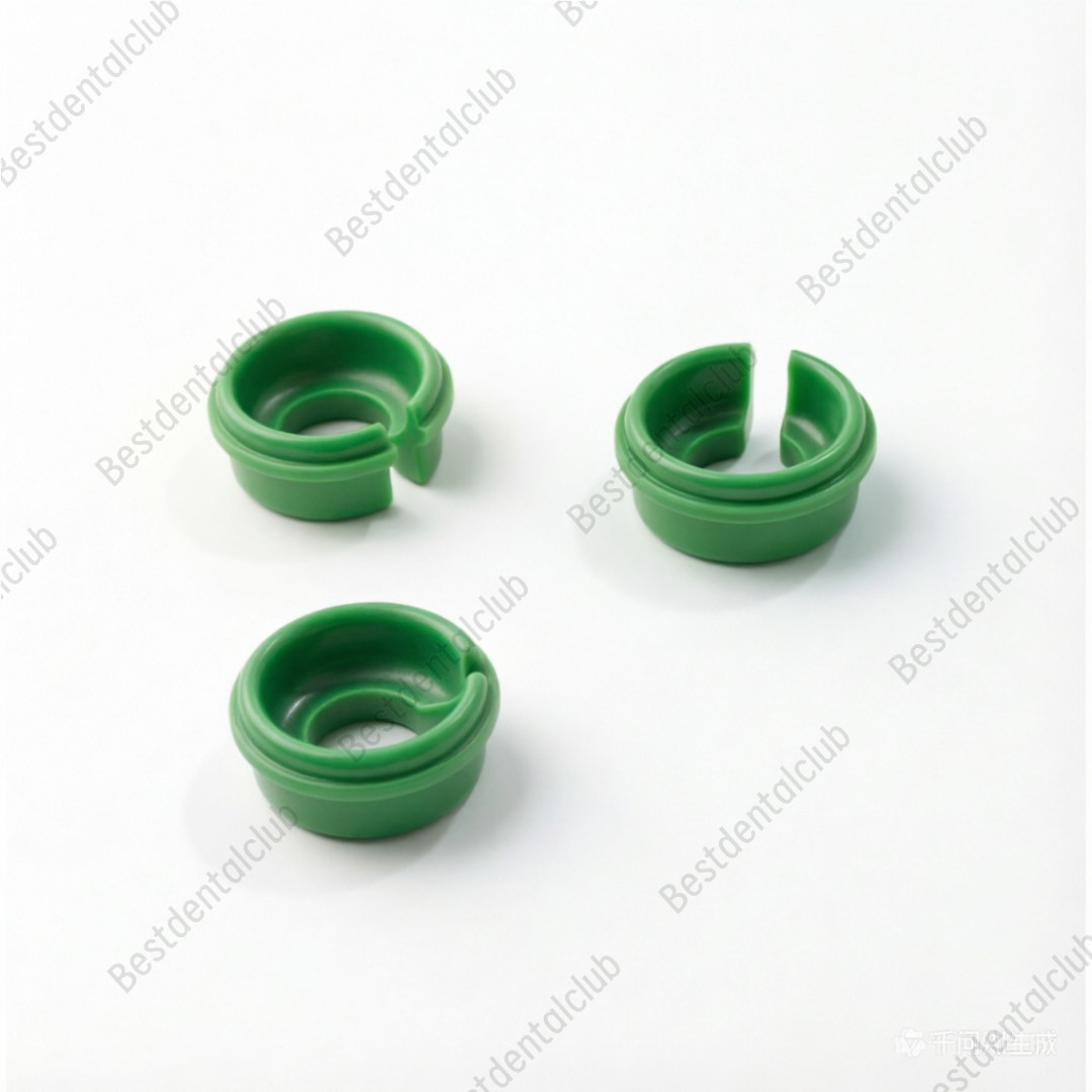 2Pcs Novaloc Type Retention Inserts Caps Dental Peek Matrix Titanium Housing Cap