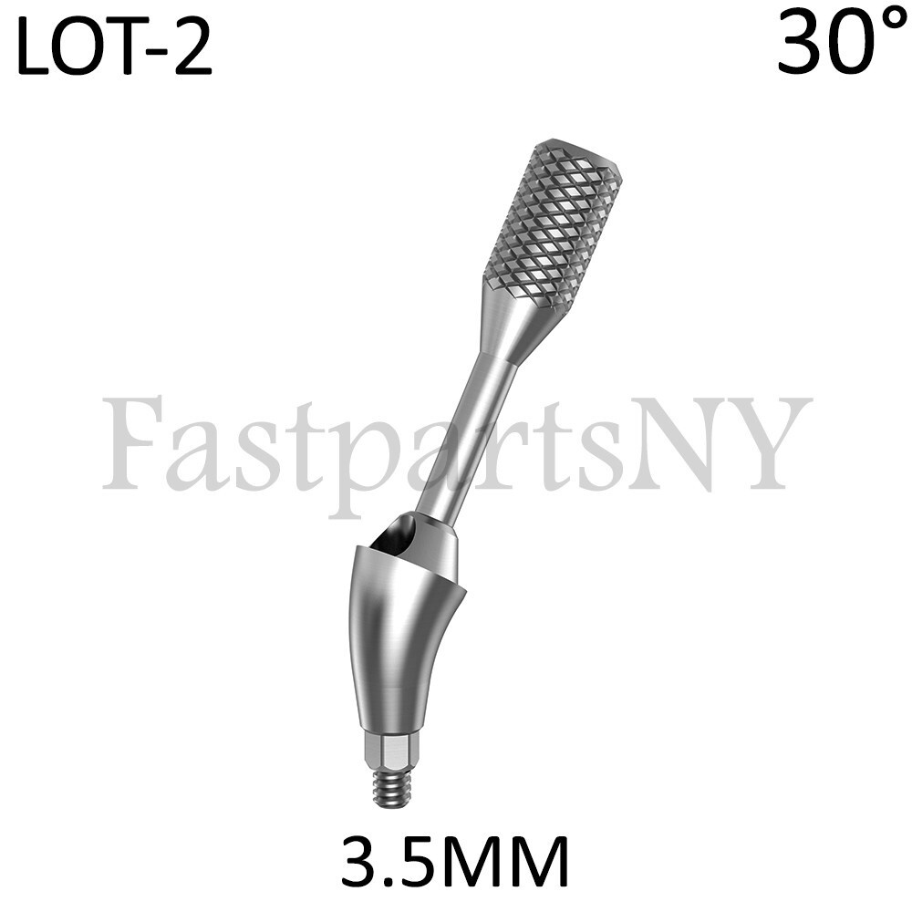 Lot x 2 Angulated multi unit Neodent GM compatible replica 30 deg 3.5 mm