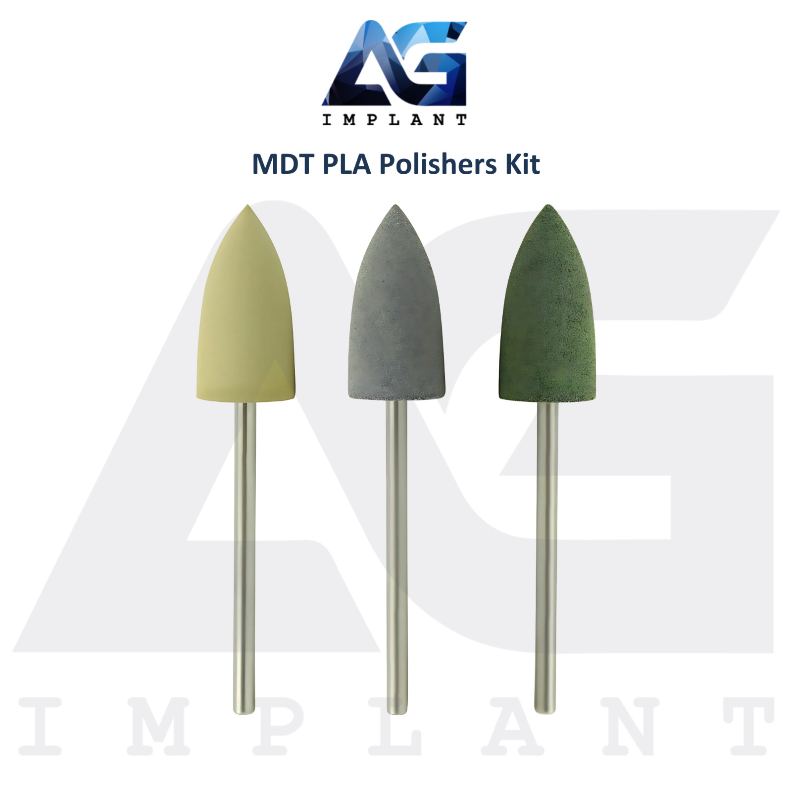 MDT Dental PLA Polishers Kit Acrylic Polishing System Finishing Restorations