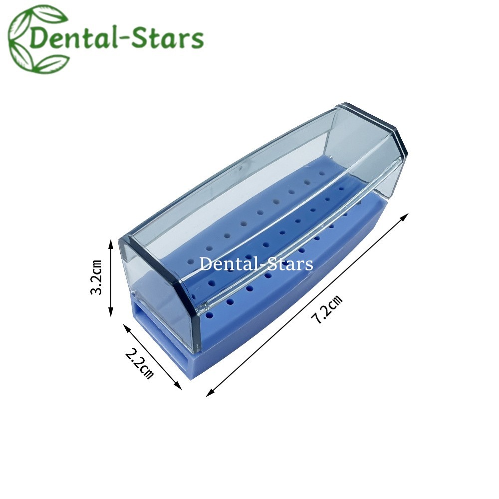 30 Holes Dental Plastic Bur Holder Endo File Block Disinfection Box Autoclave