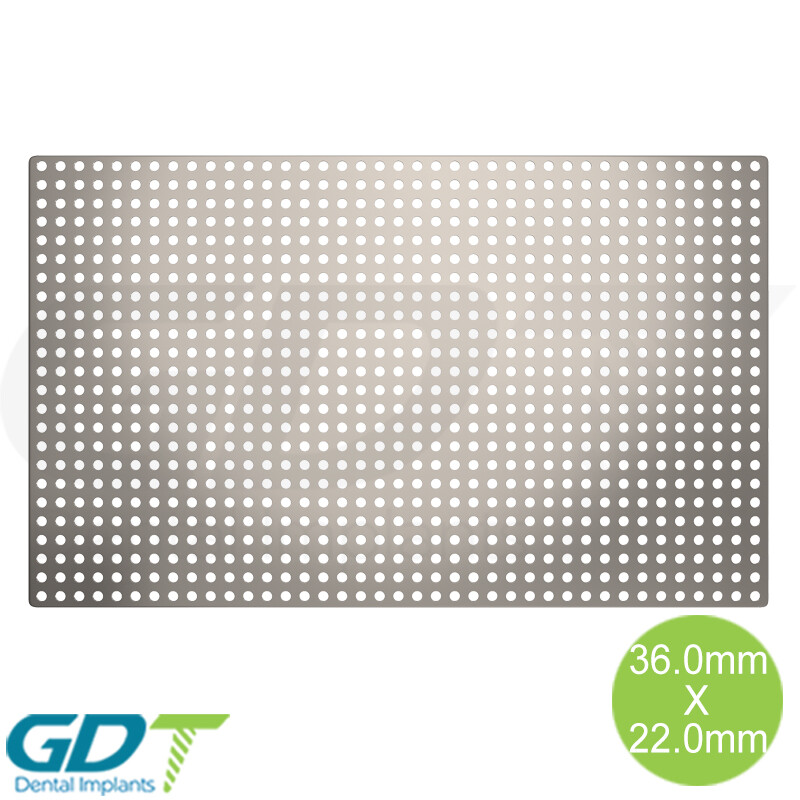GBR Titanium Mesh Membrane Barrier 36.0mmX22.0mm, Ø0.6mm Sur gical Dental