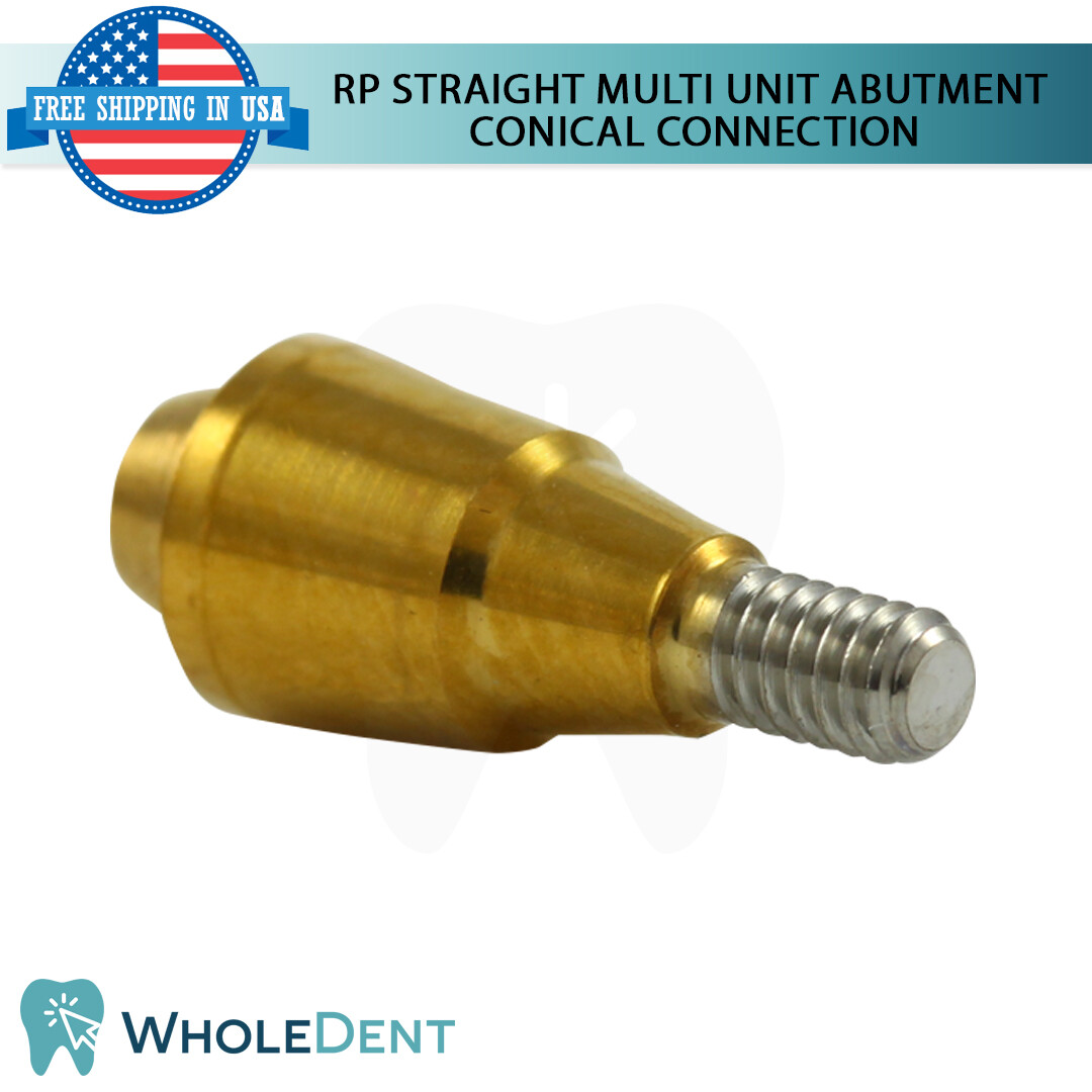1X RP Conical Connection Straight Abutment Multi Unit 1.6mm Titanium Dental