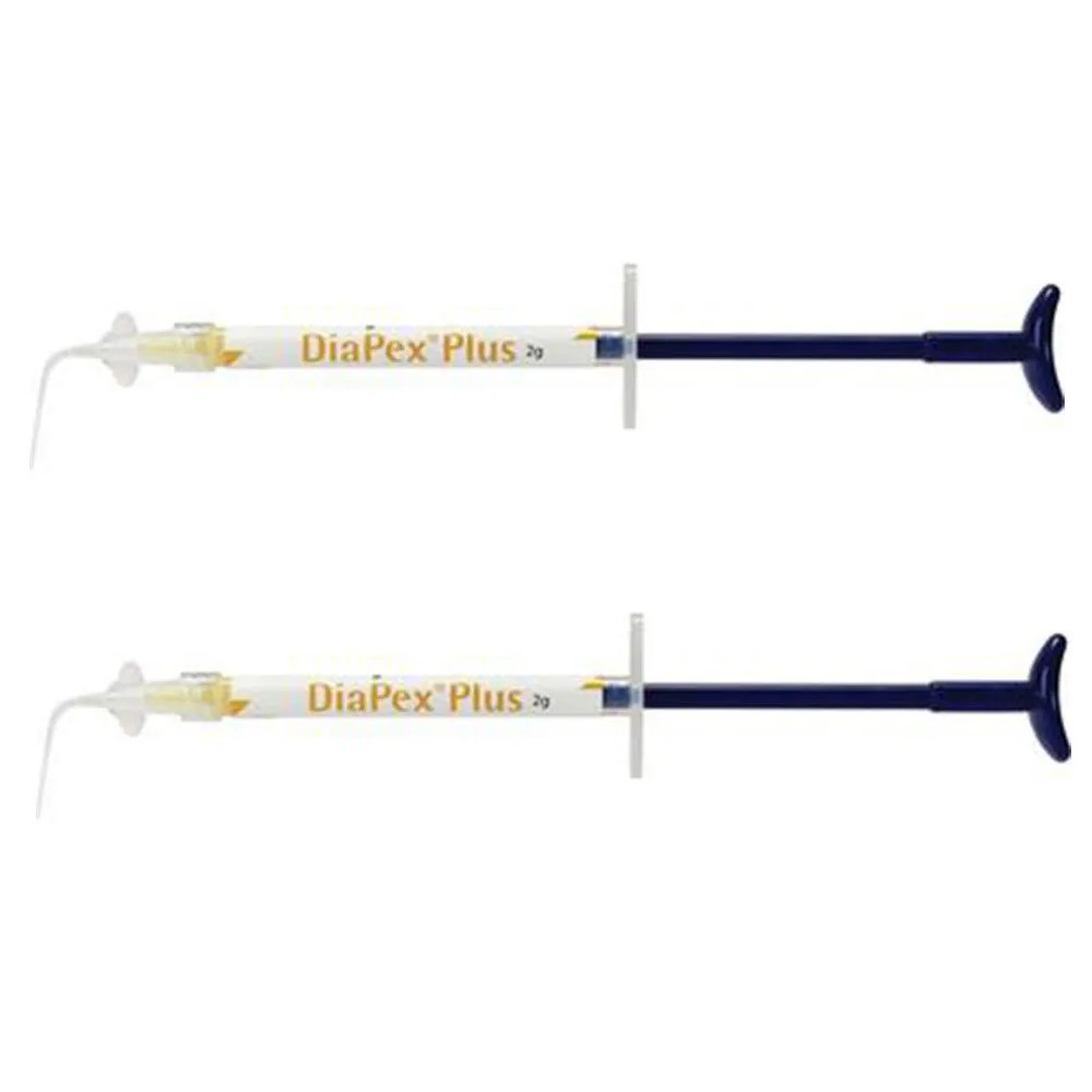 DiaDent DiaPex Plus Pemixed Calcium Hydroxide Paste with Iodoform 2 tube of 2g