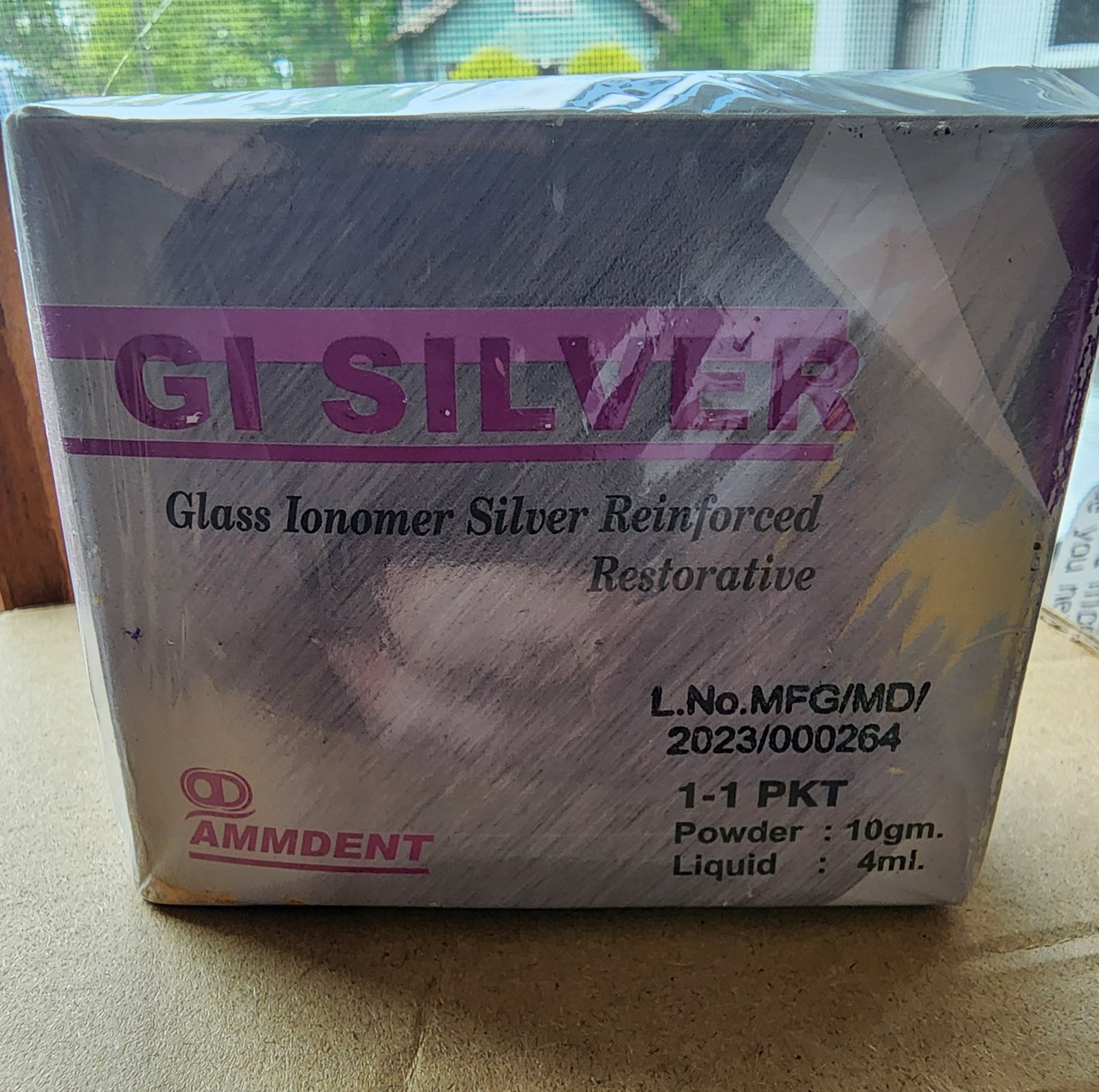 Ammdent GI Silver Reinforced Restorative Cement reinforced with spherical silver