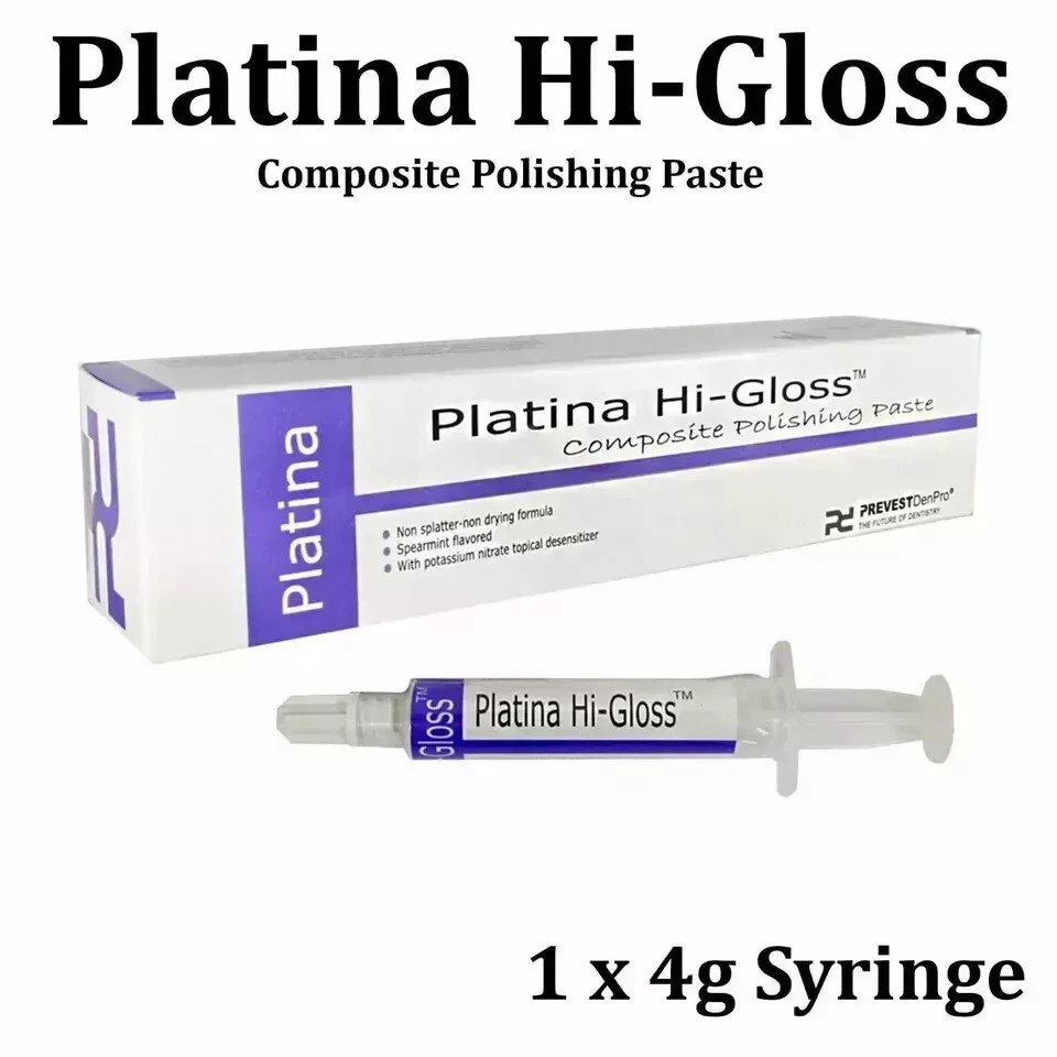 Dental Platina Hi-Gloss Composite Polishing Paste Prevest Teeth Crown 4 gm fship