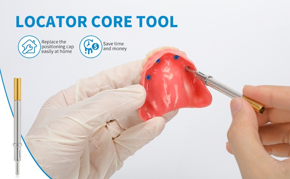 Overdenture Abutment Locator Male Cap Core Tool fit Zimmer 3.5mm Adin Mis Bego