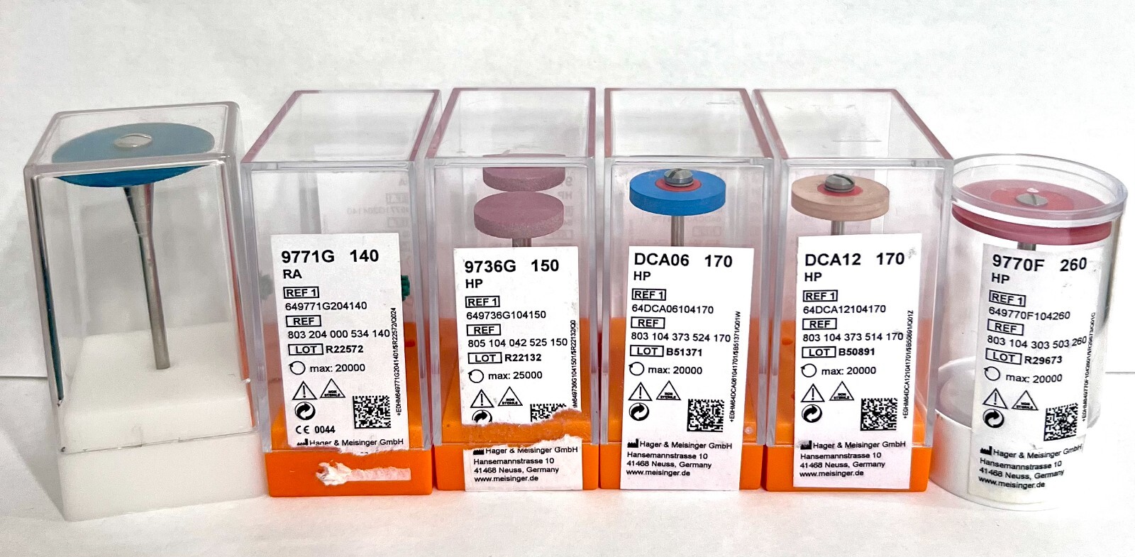 Assorted Polishers and Abrasives for Porcelain and Ceramics 7 count