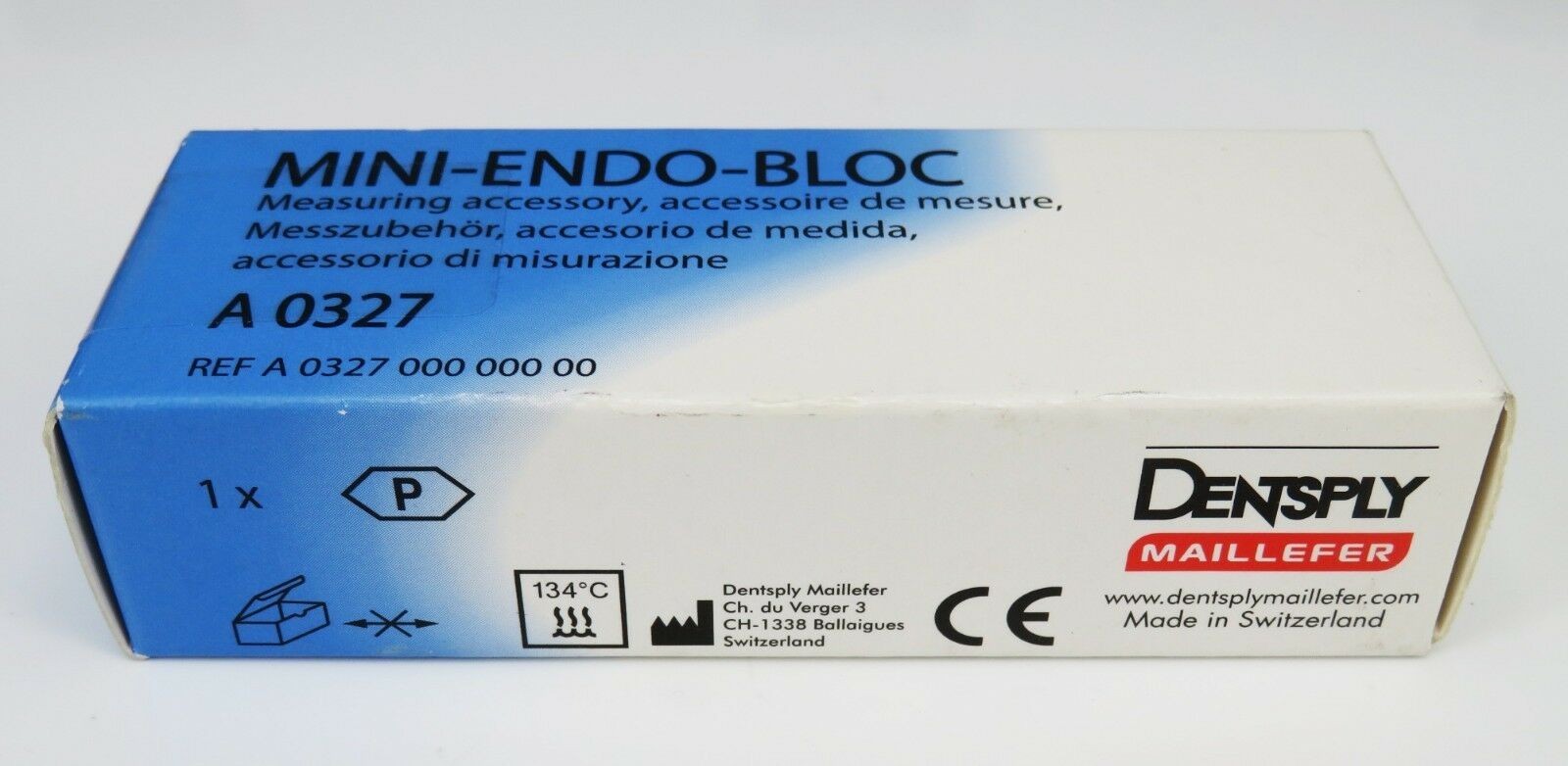 Dental MINI-ENDO-BLOC, Endo Measuring Block New By DENTSPLY II Free Ship