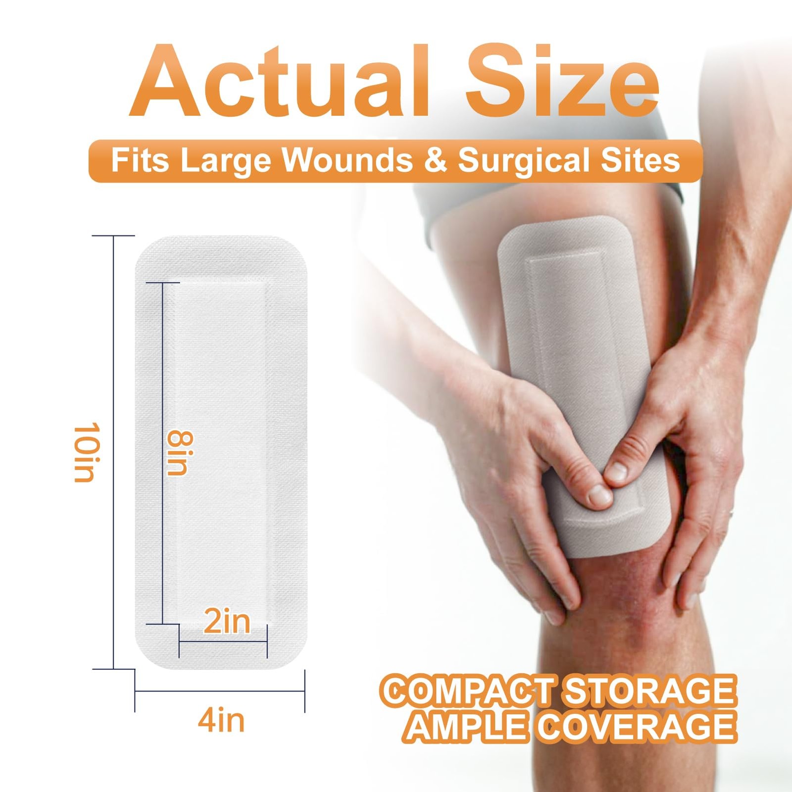 Carbou Island Dressing Bordered Gauze 4″x10″ – 25 Sterile 4”x10”