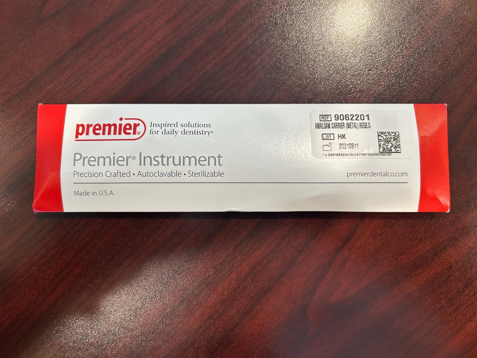 PREMIER Regular/Large Double End Metal Amalgam Carrier, 2.00mm & 2.75 mm