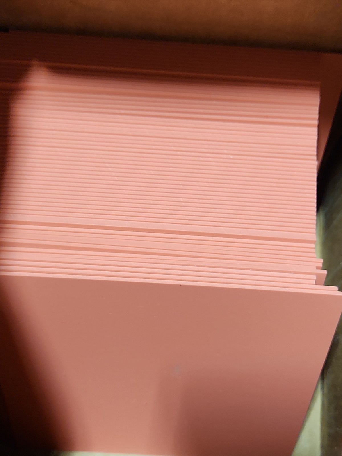 Patterson Vacuum Forming Base Plate Material 0.060″ Pink 50 pcs 5″ x 5″ sheets