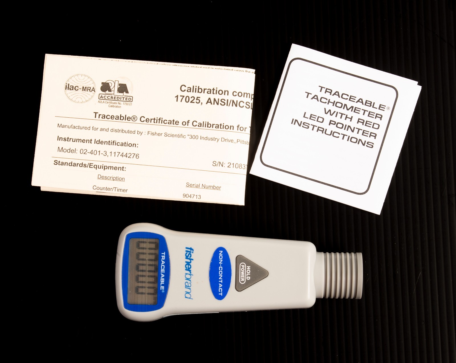 NEW Fisher Scientific 024013 Traceable Laser Tachometer Digital RPM Meter