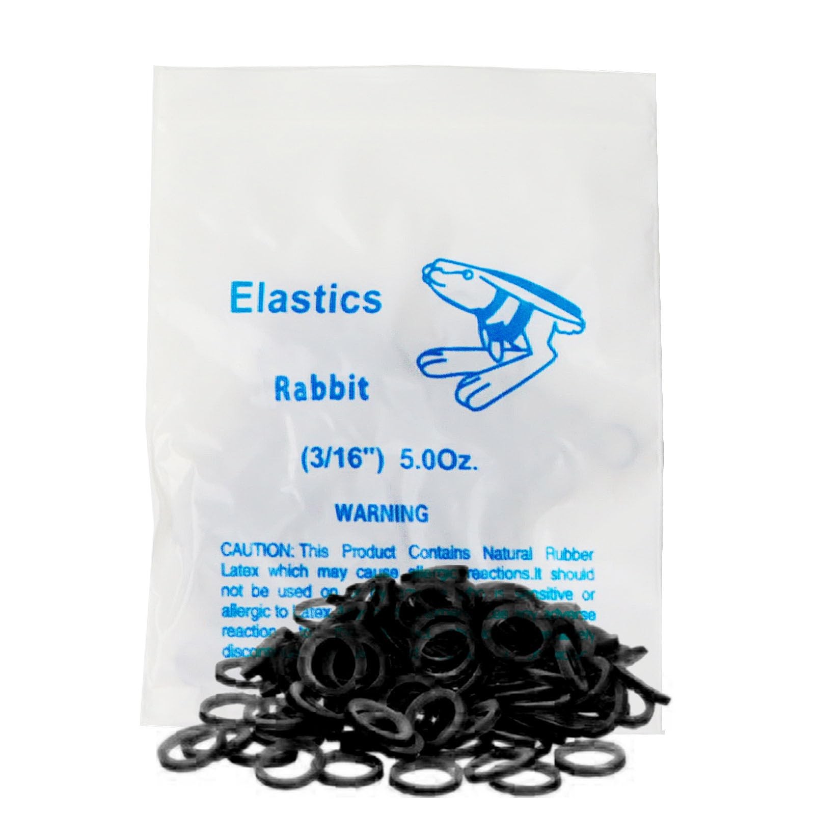 LA MIERE Non latex 100P Black Orthodontic Elastics Dental Rubber 3/16″,